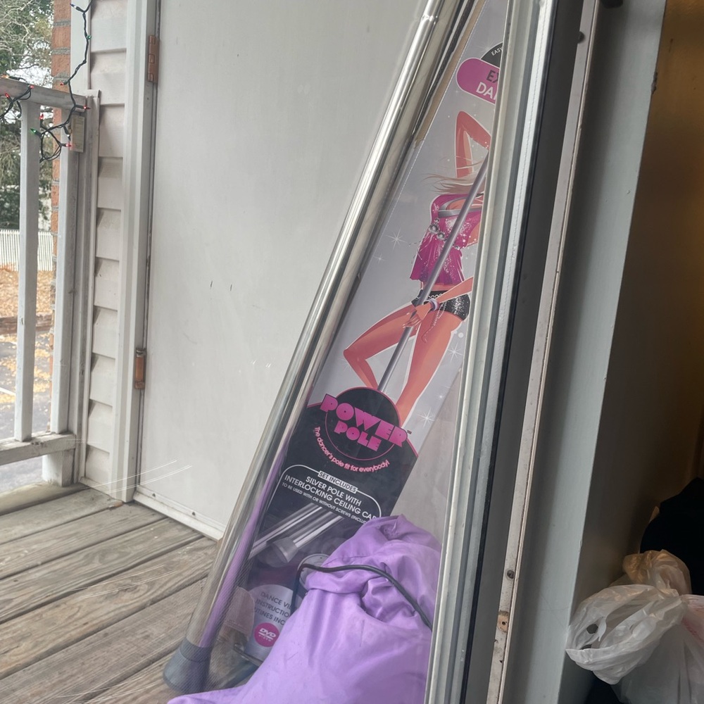 Silver Dance Pole